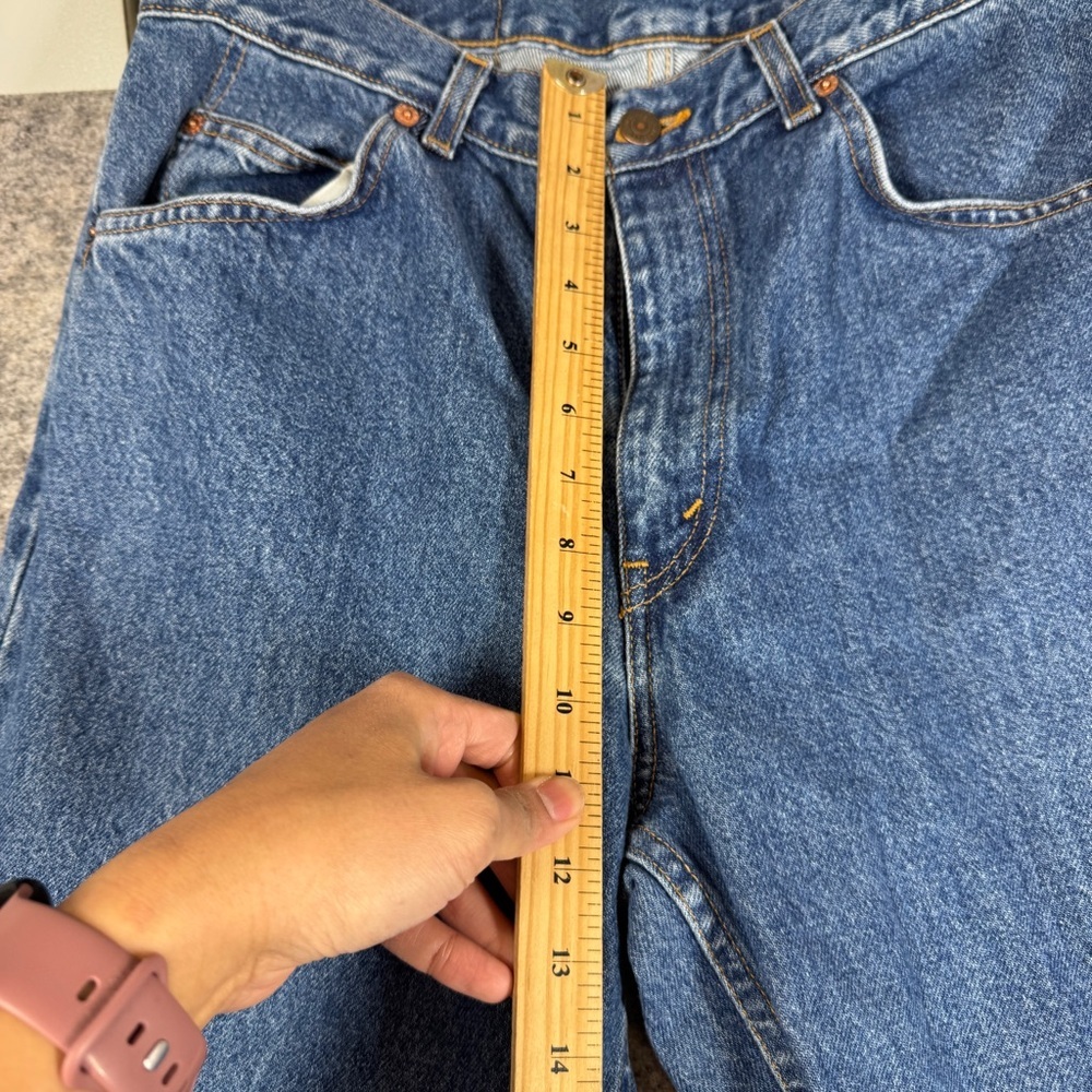 Vintage Levi's 90s Orange Tab Classic Blue Denim Jeans Straight Leg Size 34x32 - Picture 5 of 15
